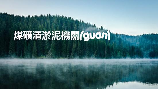 煤礦清淤泥機關(guān)鍵時辰！如何應(yīng)對都市排水系統(tǒng)的征詢題？